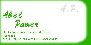 abel pamer business card